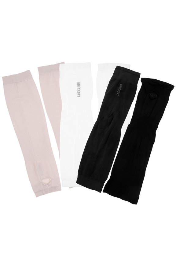 3Pairs Lightweight Sun Blocking Arm Sleeves with Stretch Fabric Assorted Colors