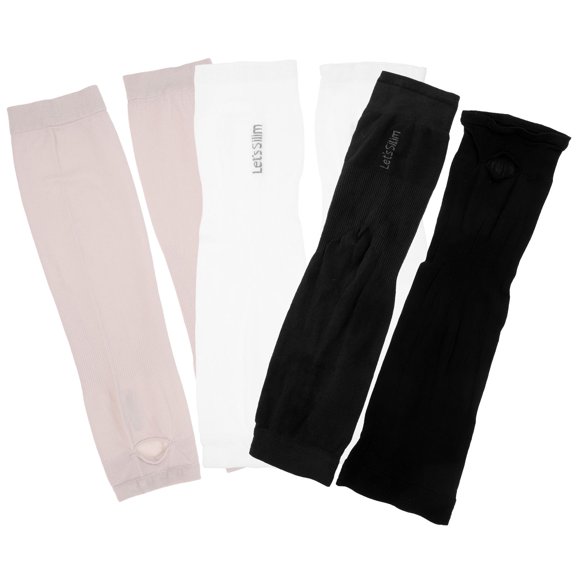 MIPCASE 3Pairs Lightweight Sun Blocking Arm Sleeves with Stretch Fabric Assorted Colors