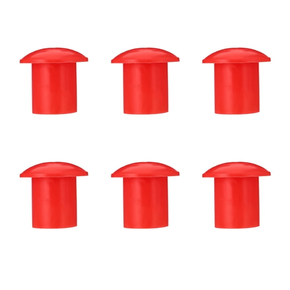 MIPCASE 30Pcs Red Plastic Rebar Safety Caps High Visibility Durable Protective Covers for Construction