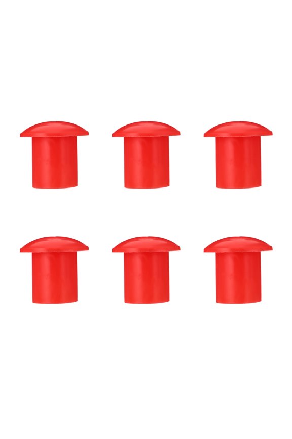 30Pcs Red Plastic Rebar Safety Caps High Visibility Durable Protective Covers for Construction
