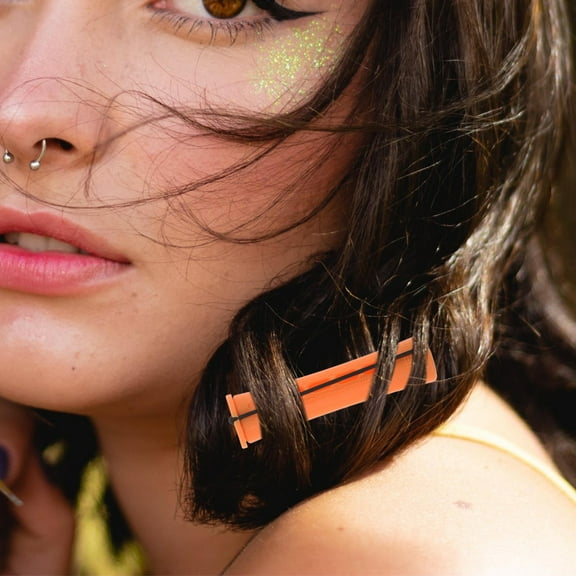 MIPCASE 30Pcs Orange Plastic Perm Rods Hair Curlers Flexible Curling Rods for Creating Natural Waves
