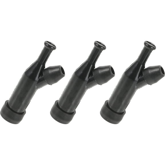 MIPCASE 3pcs Black Plastic K Plug Caps and Boots for Generator Engine Maintenance Mechanics Tools