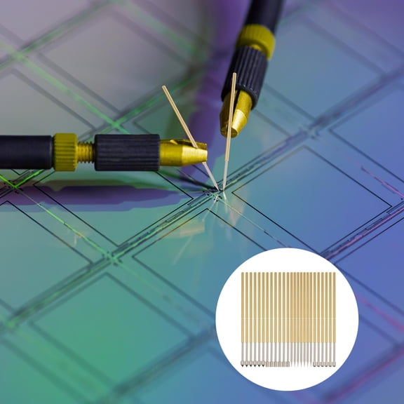 MIPCASE Spring Test Probes Golden Copper-Plated Stainless Steel for Electronic Product Testing 40Pcs