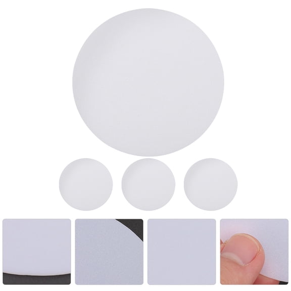 MIPCASE 4Pcs Lamp Shade Diffuser White PVC for Ceiling Spotlight Lampshade Indoor Lighting 14.9X14.9X0.1Cm