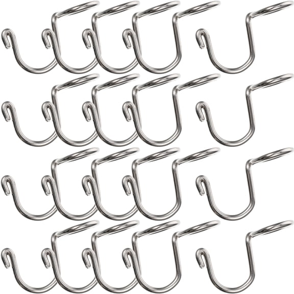 MIPCASE 20-Pack Plated Metal Hanger Hooks for Closet Organization, Space Saving & Multi-Layer Clothes Hanging