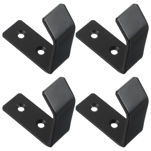 MIPCASE 4pcs Jack Stand Wall Mount Garage Hook Black Metal Tool Holding