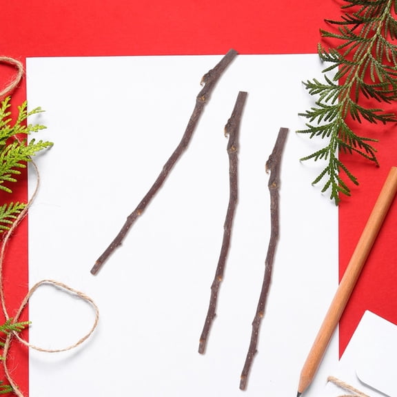 MIPCASE 50 Pieces Wood Sticks for Crafts, Handmade Art Projects, Decorations, Indoor and Outdoor Use