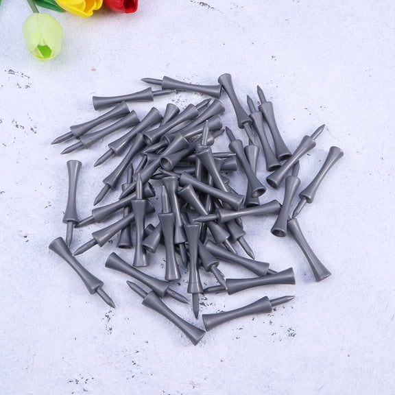 MIPCASE Golf Limiting Pegs 50Pcs Grey Plastic Tee for Golf Practice Durable ABS