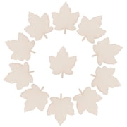 MIPCASE 50Pcs Fall Leaves Cutouts Unfinished Wood Slices for DIY Crafts Maple Leaf Shape
