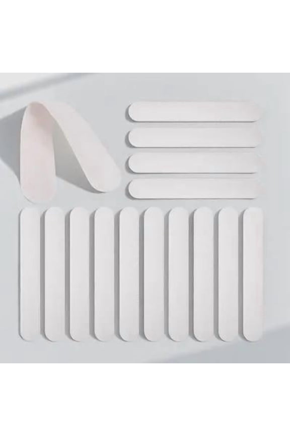 50Pcs Hat Sweat Pad White Disposable Sweatbands for Hats Caps with Adhesive Non Woven Fabric