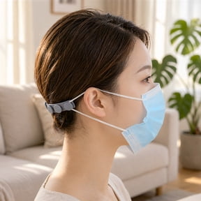 MIPCASE 5-Pack Adjustable Non- Straps for Face Masks, Assorted Colors, Comfortable Ear Support for Daily Use