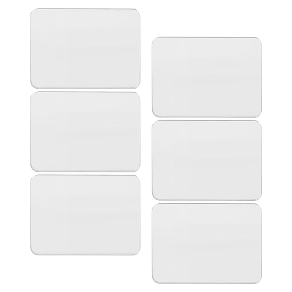 MIPCASE 6Pcs Clear Acrylic Mirror Tile Sticker for Phone Case Makeup and Wall Decoration