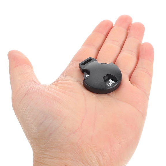MIPCASE 6Pcs Golf Club Head Cover Number Tags Plastic for Easy Identification Black 3.70X3.20X1.00CM