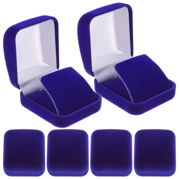 MIPCASE 6Pcs Medal Organizer Box Flocked Plastic Storage Case for Badges Medals Home School Office Use