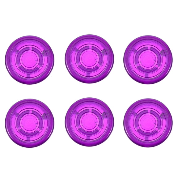 MIPCASE 6Pcs Purple Plastic Guitar Knobs for Protection of Guitar Effect Pedal Switch 1In Square