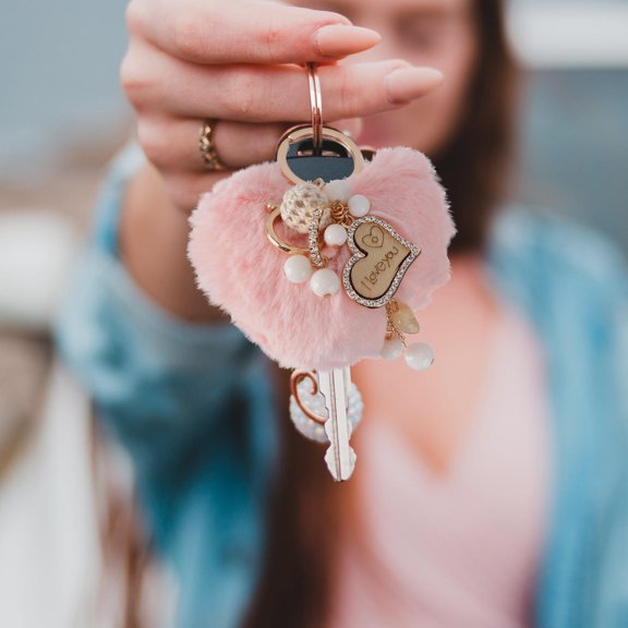 MIPCASE Heart Gesture Keychain Decorative Charm Accessory for Keys, Bags, and - 1 Piece