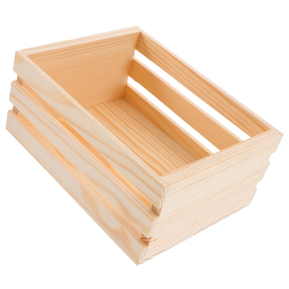 MIPCASE wooden storage basket Wooden Storage Box Wood Organizer General Users Living Room 1Pcs