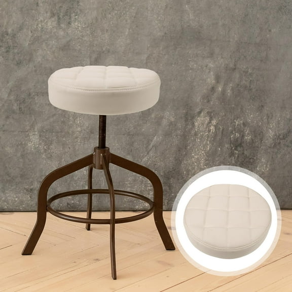 MIPCASE Bar Stool Replacement Seat Round Seat Cushion Easy to Clean for Home 1Set