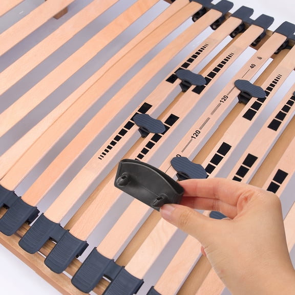 MIPCASE 20Pcs Bed Replacement Parts Plastic Slat End Caps Holders Easy Secure Installation Black