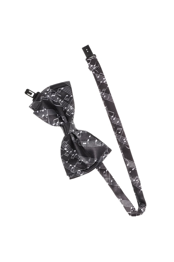 Black Polyester Bow Tie for Men's and Boys Perfect for Weddings and Formal Occasions 100% Adjustable