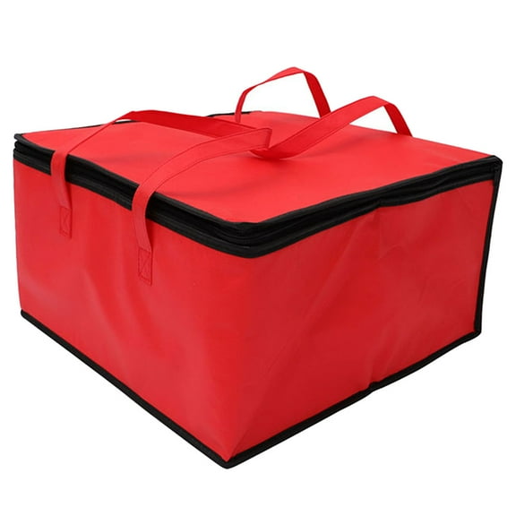 MIPCASE Multi Purpose Red Insulated Cooler Bag with Zipper for Food and Grocery Storage