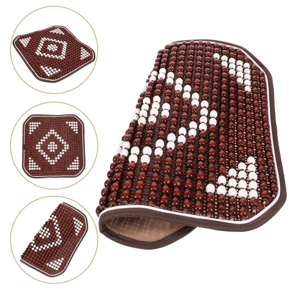 MIPCASE Wooden Bead Seat Cover for Car Use Handmade Multi Colors Summer Pad