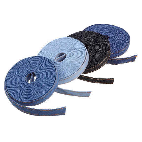MIPCASE Multi-Function Denim Ribbon in Assorted Colors for Clothing, Accessories, Crafts, and Home Decor