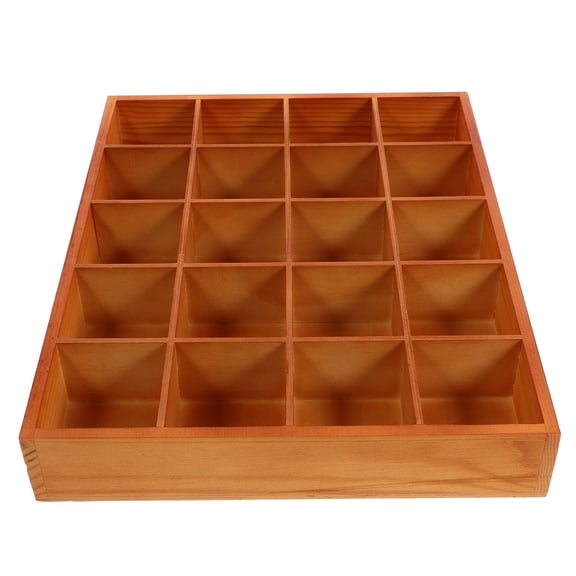 MIPCASE Wooden Sorting Tray Organizer for Small Items, Home Storage Solution for Adults, 1 Set
