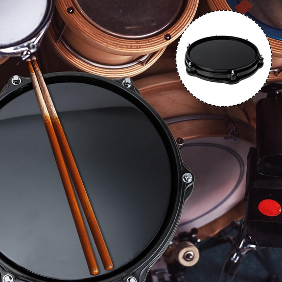 MIPCASE Eva Rubber Drum Practice Mat Black for Reducing Drum Noise and Improving Practice Sessions