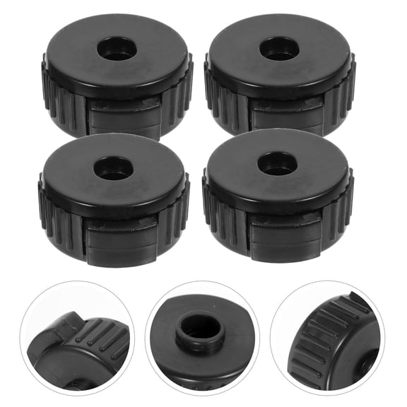 MIPCASE Cymbal Fixing Nuts Quick Assembly Black Plastic for Drum Set Kit Convenience