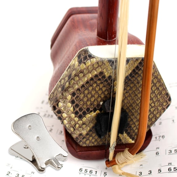 MIPCASE 4Pcs Plated Silver Metal Erhu Mute Professional Erhu Tools Wear Resistant Practical Design