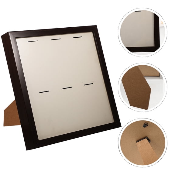 MIPCASE Coffee Wooden Medal Display Frame for Race and Military Medal Storage