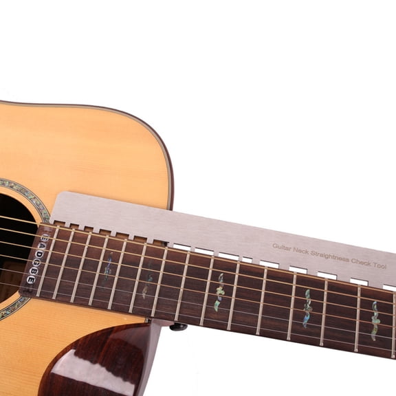 MIPCASE Stainless Steel Guitar Repair Tool with Straight Notched Edge for Precise Instrument Maintenance
