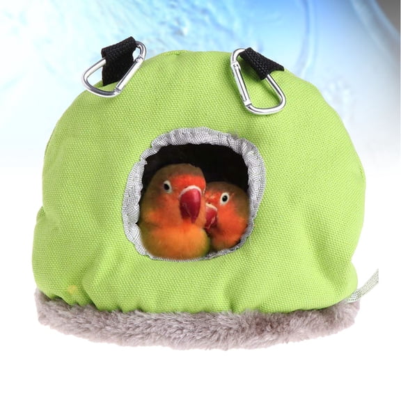 MIPCASE Hanging Nest for Small Pet Bird Parrot House Cotton Green for Indoor Pet Use 1Pcs