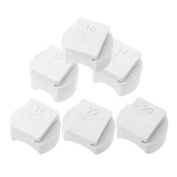 MIPCASE Jewelry Creation Ring Bending Machine Accessory 6Pcs Round Plastic Dies for Diy Projects