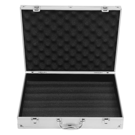 MIPCASE Aluminum Alloy Tool Box Silver Medicine Storage Box Durable and Portable for Home Use