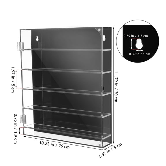 MIPCASE Black Acrylic Model Car Display Case, Protective Showcase for 1 Car Collectibles