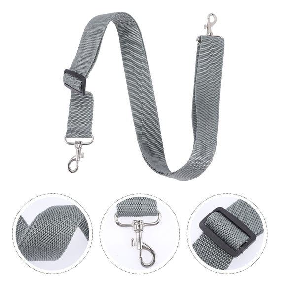 MIPCASE Grey Nylon Drum Strap Belt with Metal Clasps for Secure Carry and Easy Adjustment of Snare Drum