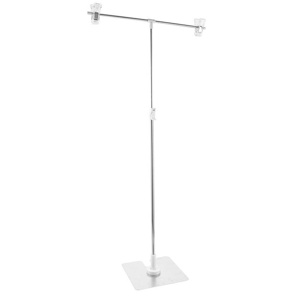 MIPCASE White Stainless Steel T-Shape Backdrop Stand for Photography Studio and Photo Background Setup