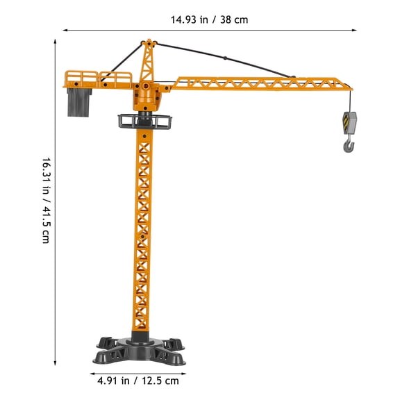 MIPCASE Multi-Color Tower Crane Construction Toy Set for Kids, Educational Building Blocks Model, 1 Complete Set