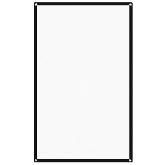 MIPCASE Portable Folding Projection Curtain White with Anti-Crease for Home and Office Use, Easy Setup and Screen