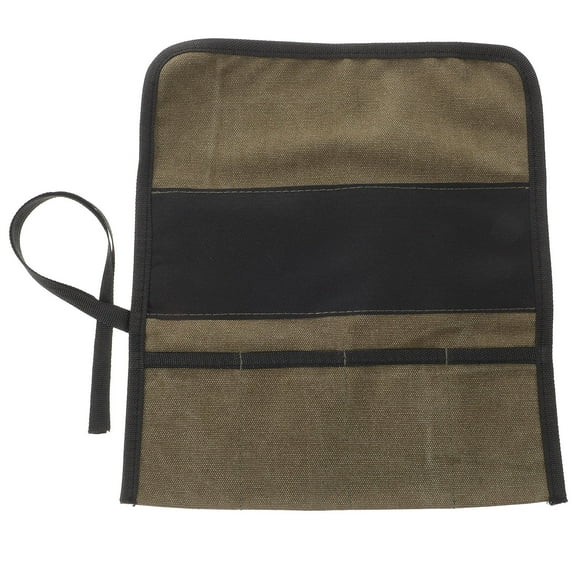 MIPCASE Canvas Tool Roll Bag with Multiple Storage Compartments for Craftsmen and Enthusiasts