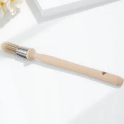 MIPCASE Trim Paint Brush with Tapered Filament Wooden Handle for Precise Home Painting and Edging