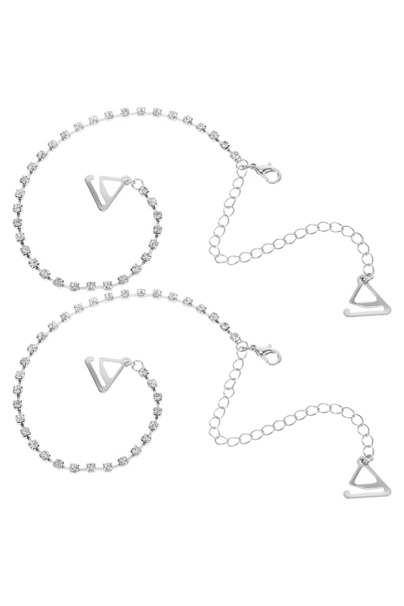 Single Row Rhinestone Bra for Women with Adjustable Length for Camisole Wear