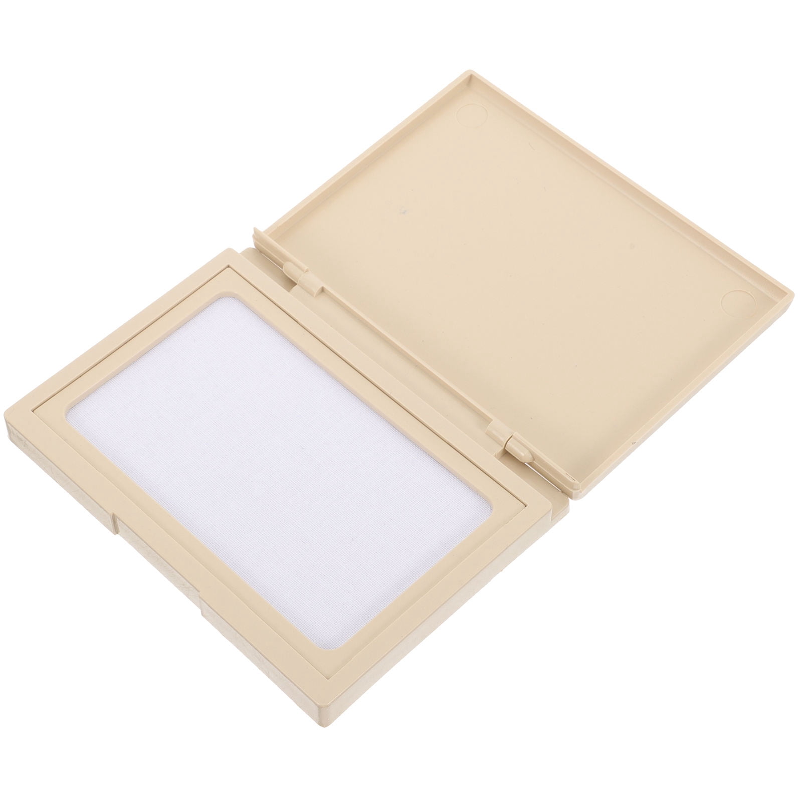 Empty Ink Pad MIPCASE Square 1Set Blank Stamp Ink Pad Beige for Diy Crafting Reusable ...