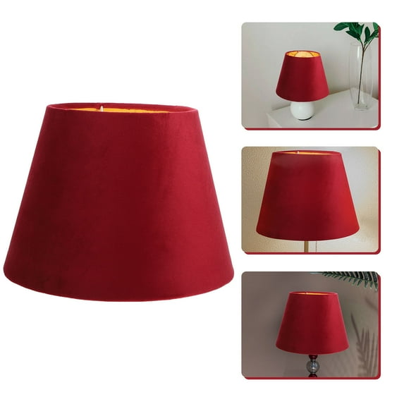 MIPCASE Red Decorative Cloth Lamp Shade Cover for Wall, Floor, and Bedside Lamps - 1 Piece Stylish Lighting Accessory