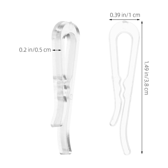 MIPCASE 100Pcs Plastic Sock Clip Transparent Clothespin for Home Use Safe and Gentle on Fabrics