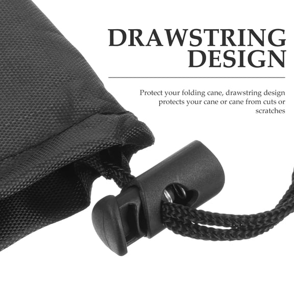 MIPCASE Walking Cane Storage Bag 1Pcs Nylon Cloth Black Carry Bag for Elderly and Disabled