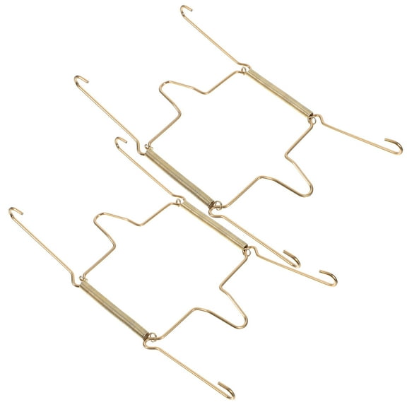 MIPCASE Wall Mount Plate Hanger 2Set Modern Invisible Hangers Golden Stainless Steel for Picture Frames Homeowners
