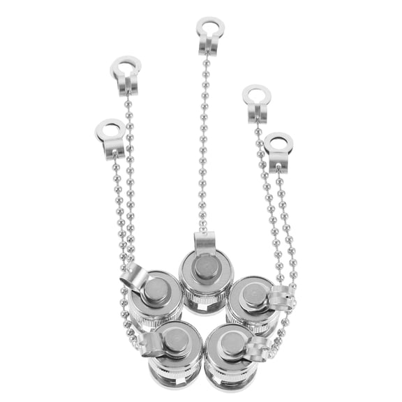 MIPCASE 5Pcs Bnc Dust Caps with Chain for Female Jack Connectors Durable Protective Covers for Bnc Connectors